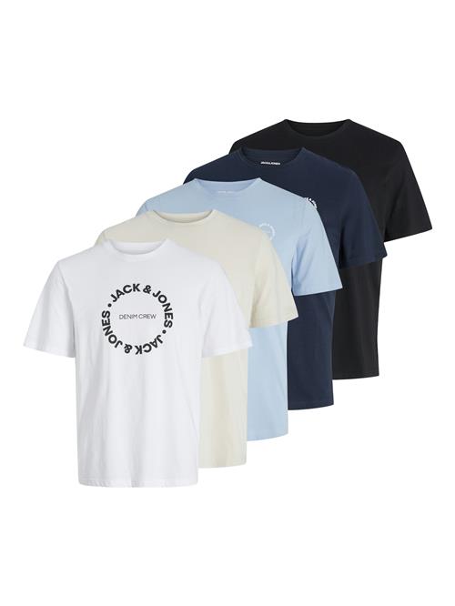 JACK & JONES Bluser & t-shirts  blå / gul / sort / hvid