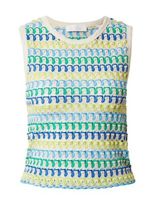 Rich & Royal Sticktop 'Raschel'  blå / lyseblå / gul / hvid