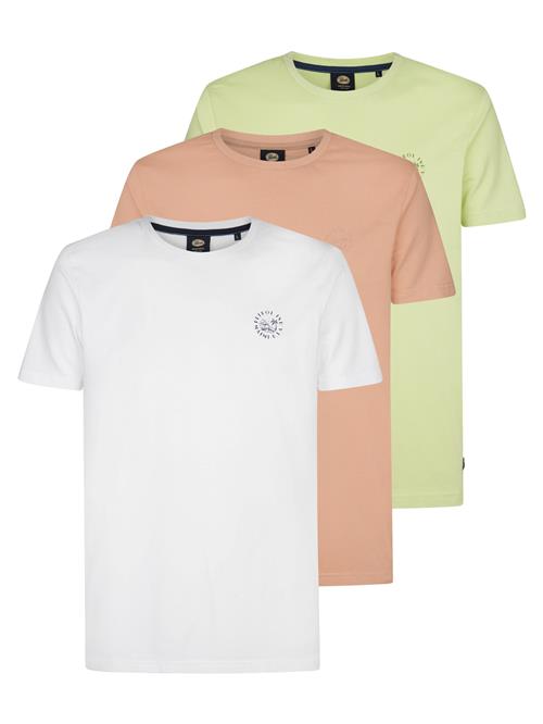 Petrol Industries Bluser & t-shirts  lysegrøn / lyseorange / hvid
