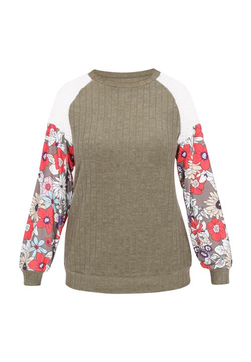 usha FESTIVAL Shirts 'Fashion Look'  khaki / brombær / blodrød / hvid