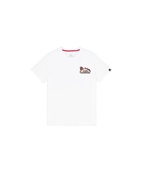 ALPHA INDUSTRIES Bluser & t-shirts 'Naval'  nude / lyseblå / gul / hvid