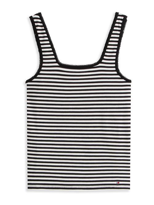 TOMMY HILFIGER Overdel  sort / hvid