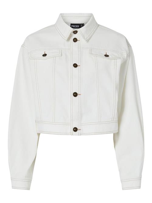PIECES Overgangsjakke 'PCFine'  white denim