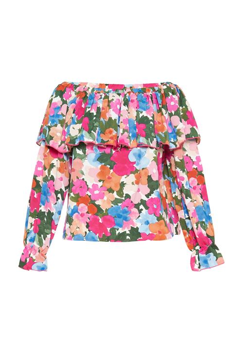 Usha Shirts 'Fashion Look'  himmelblå / mørkegrøn / lyserød / mørk pink