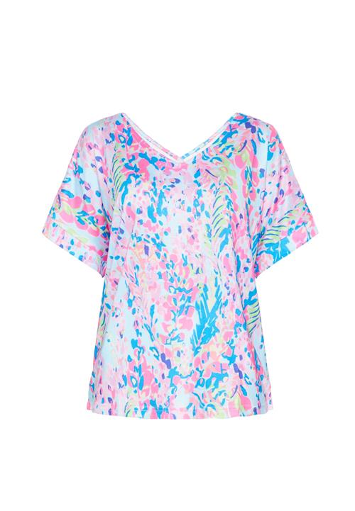 Usha Shirts 'Fashion Look'  blå / lyseblå / lysegrøn / lys pink