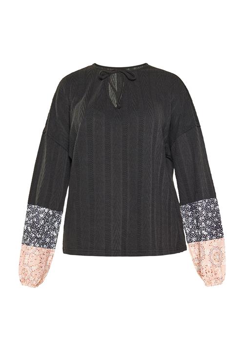 usha FESTIVAL Bluse 'Festival'  navy / pastelpink / sort / hvid