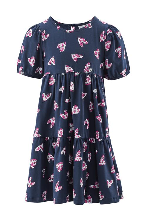 happy girls Kjole  navy / mørk pink / hvid