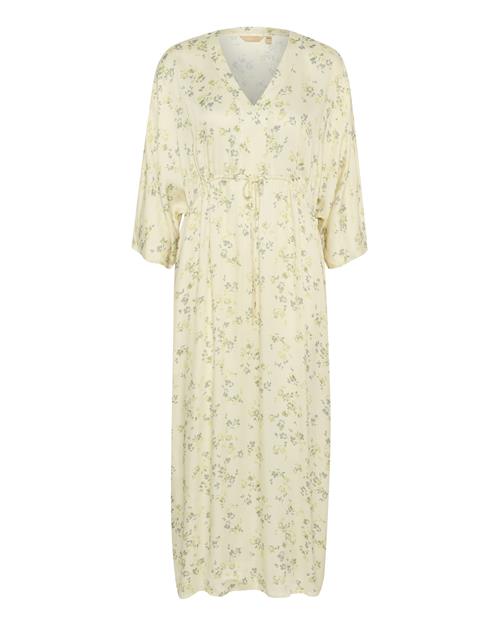 CULTURE Kjole 'Billie'  pastelgul / grå / grøn