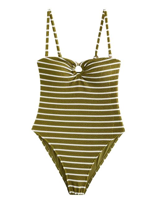 Next Badedragt  oliven / hvid