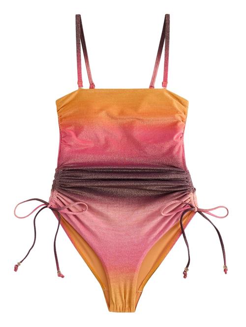 Next Badedragt  choko / cognac / melon