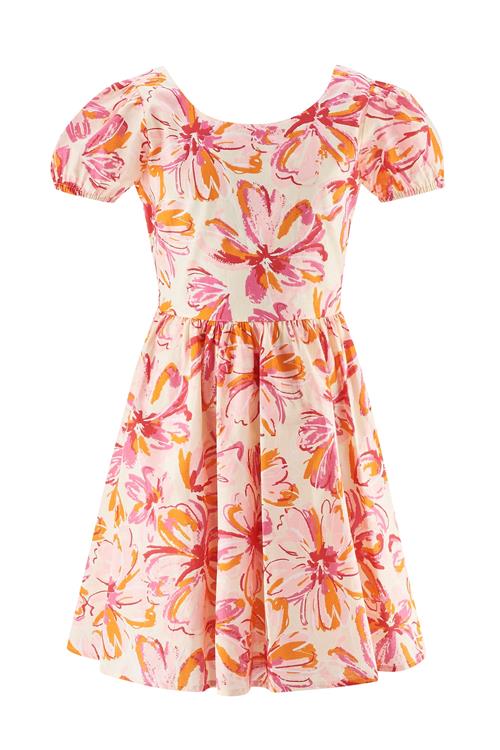 happy girls Kjole  creme / orange / pink / mørkerød