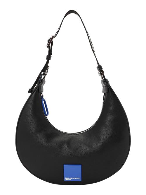 KARL LAGERFELD JEANS Skuldertaske  blå / sort / hvid