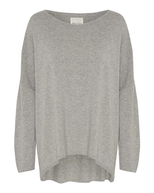 Part Two Pullover 'Tila'  grå-meleret