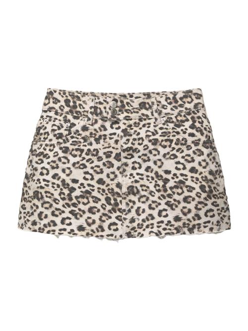 Pull&Bear Nederdel 'STWD'  cappuccino / mørkebrun / sort