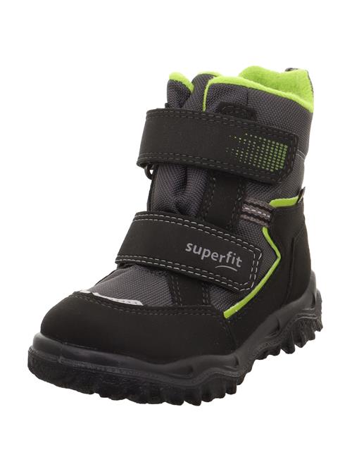 SUPERFIT Snowboots 'HUSKY'  antracit / sølvgrå / lysegrøn / sort