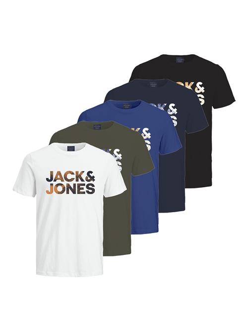JACK & JONES Bluser & t-shirts  navy / mørkegrøn / sort / hvid