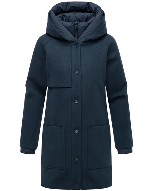 NAVAHOO Vinterfrakke 'Flauschwunder 14'  marin