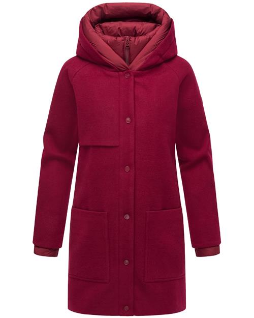 NAVAHOO Vinterfrakke  bordeaux