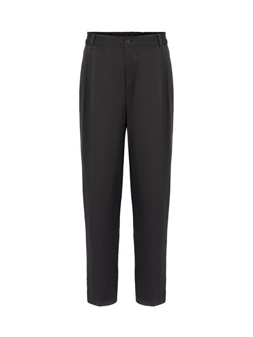 Dandalo Bukser med lægfolder  sort