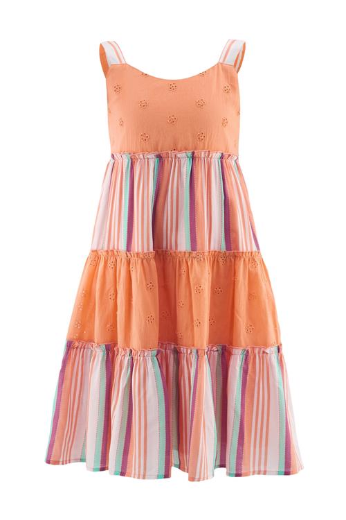 happy girls Kjole  mint / orange / mørk pink / hvid