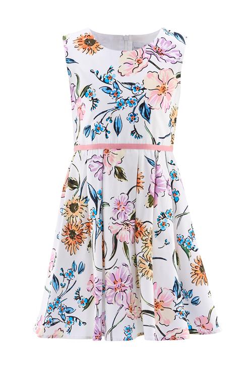 happy girls Kjole  blå / fersken / sort / hvid