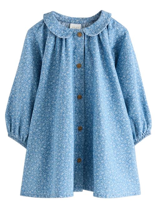 Next Kjole  blue denim / hvid