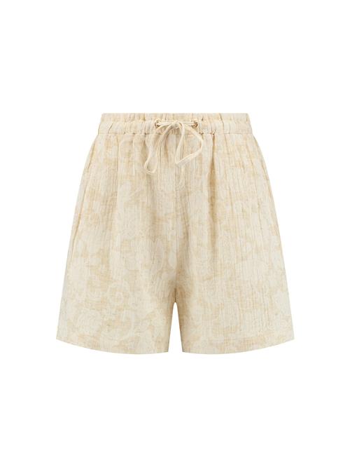 Shiwi Bukser 'Mila Bohemian'  beige / uldhvid