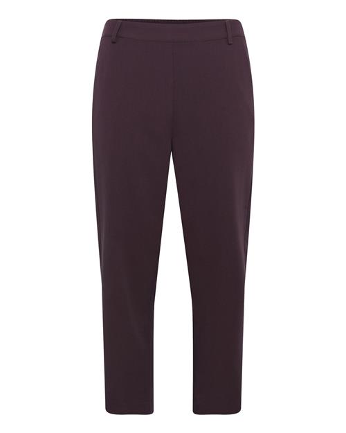 Kaffe Bukser med fals 'Sakura'  vinrød