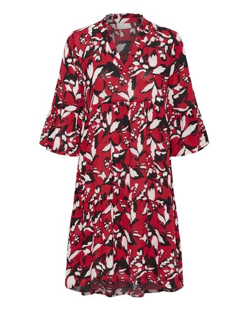 Kaffe Kjole 'Hera'  rød / sort / hvid