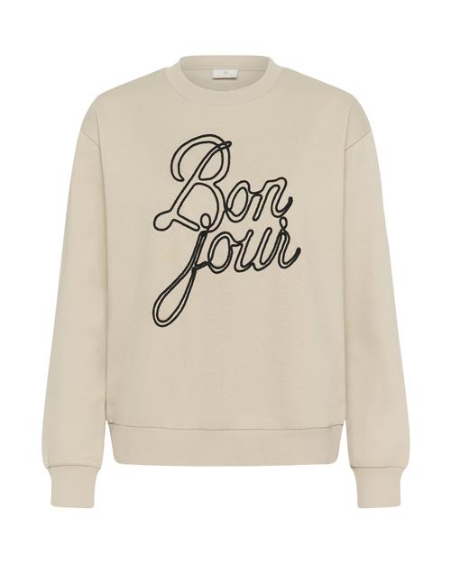 Kaffe Sweatshirt 'Berta'  beige / sort