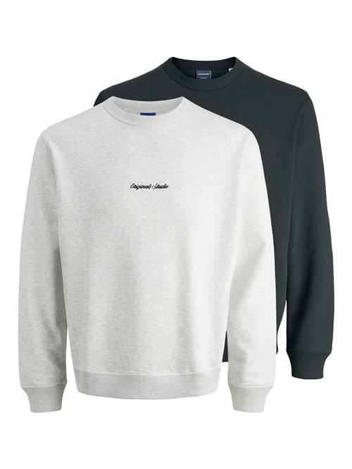 JACK & JONES Sweatshirt 'JORNORREBRO'  lysegrå / gran