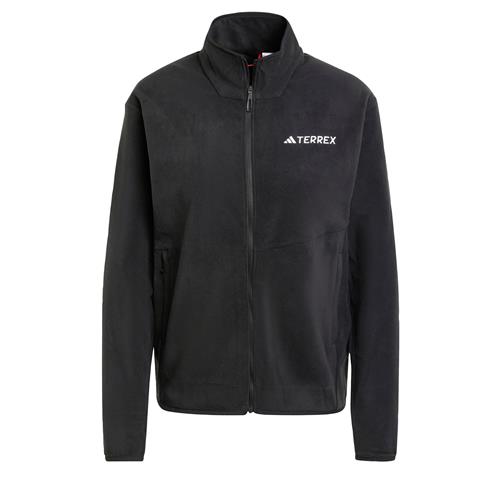 ADIDAS TERREX Funktionsfleecejakke 'Multi Full-Zip Fleece'  sort / hvid