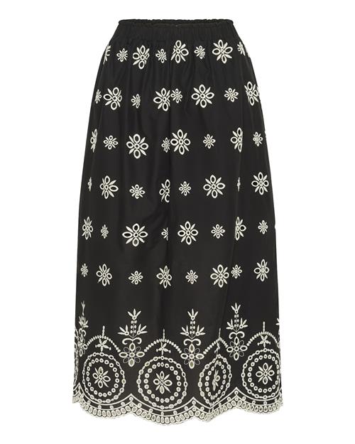 Cream Nederdel 'Emboda'  sort / hvid