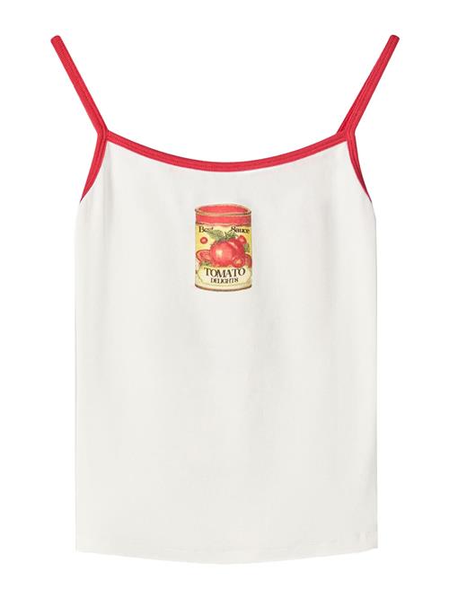 Bershka Overdel  gul / rød / hvid