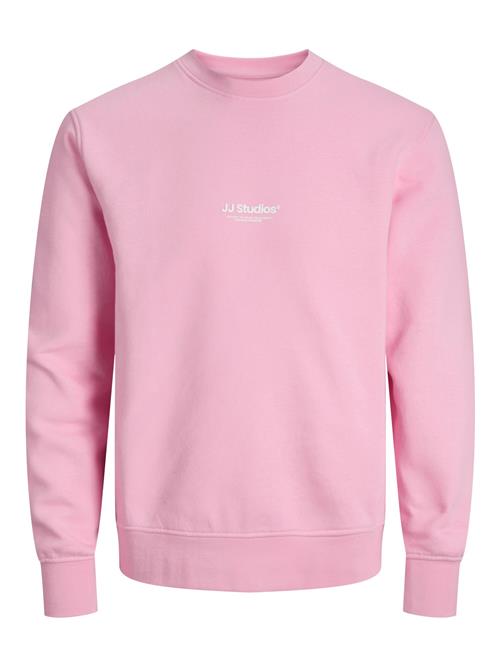 JACK & JONES Sweatshirt 'JJESoho'  lys pink / hvid