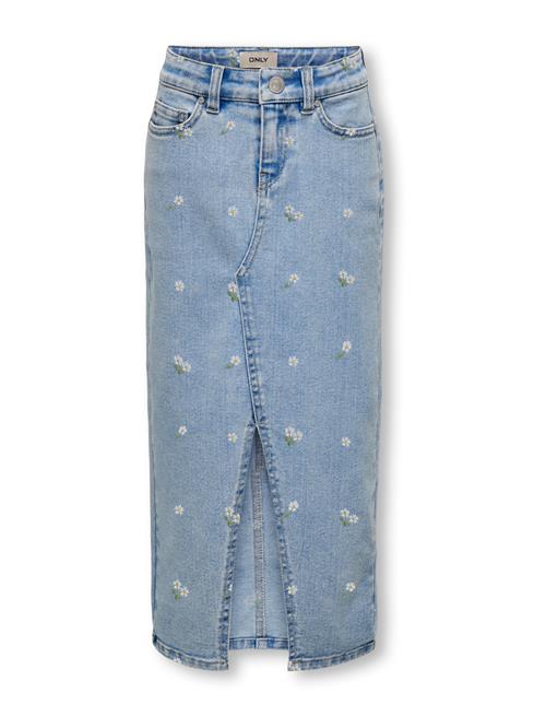 ONLY GIRLS Nederdel 'KOGSIRI'  blue denim / gul / lysegrøn / hvid