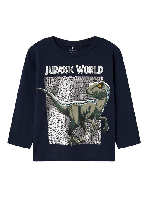 NAME IT Shirts 'Jurassic World'  navy / khaki / mørkegrøn / hvid