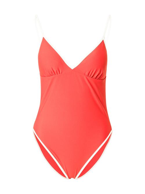 HOLLISTER Badedragt  lys rød / hvid