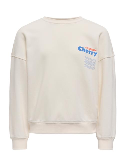 ONLY GIRLS Sweatshirt 'KOGPHILEA'  ecru / azur / oliven / cranberry