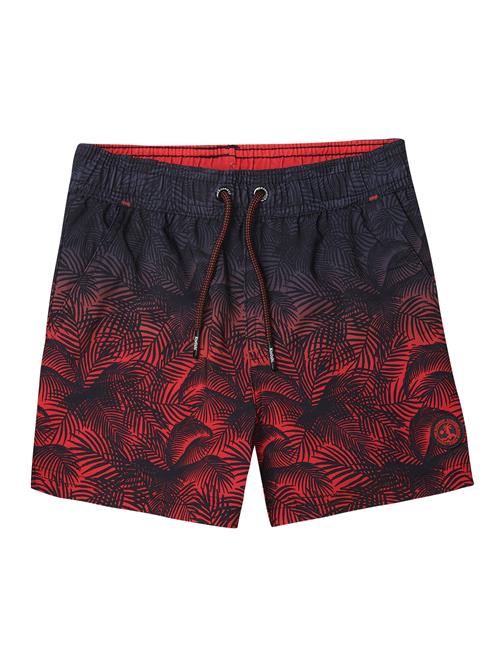 KOROSHI Badeshorts  indigo / rød / sort
