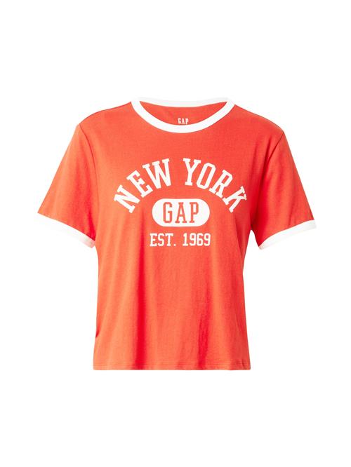GAP Shirts  orangerød / hvid