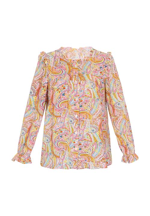 ebeeza Bluse 'Fashion Look'  lyseblå / gul / orange / lys pink