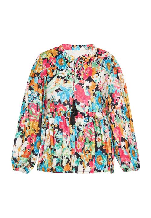 Gaya Bluse 'Festival'  azur / curry / grøn / magenta