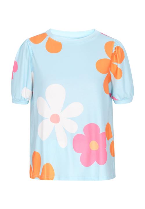 SANIKA Bluse  lyseblå / blandingsfarvet