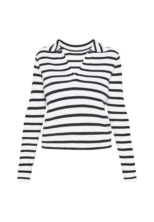 SANIKA Pullover 'Fashion Look'  sort / hvid