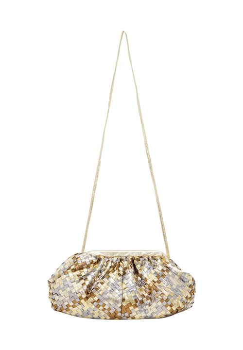 NAEMI Clutch  bronze / guld / lyselilla