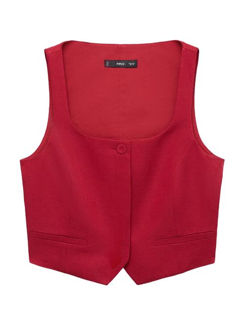 MANGO Jakkesætsvest  mørkerød