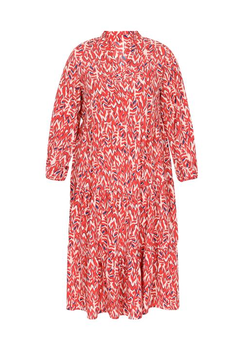 SANIKA Kjole  beige / navy / rød