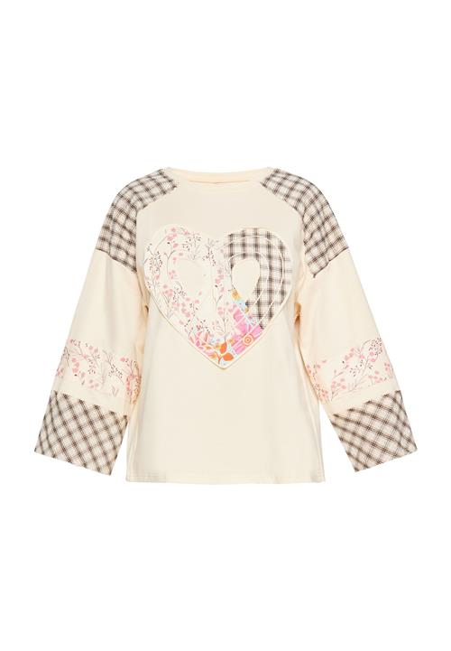 SANIKA Shirts  beige / choko / lyserød