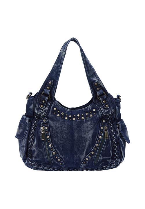 nelice Skuldertaske  blue denim